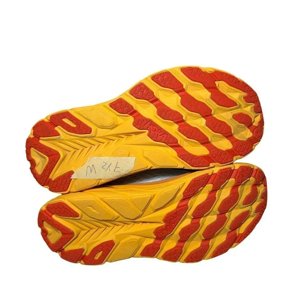 Hoka Women's Sky Blue and Tangerine Athletic Shoes Clifton 8 size 7.5 B